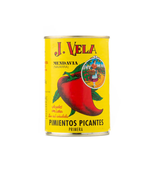 Pimientos del piquillo picantes primera J. Vela - Conservas J. Vela - Mendavia (Navarra)